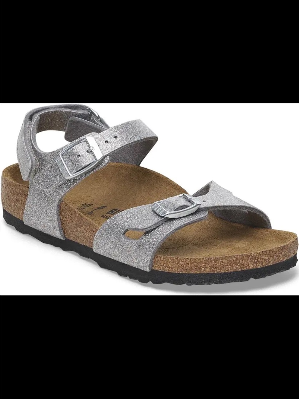 Birenstock Kids Rio Glitter Silver Sandals